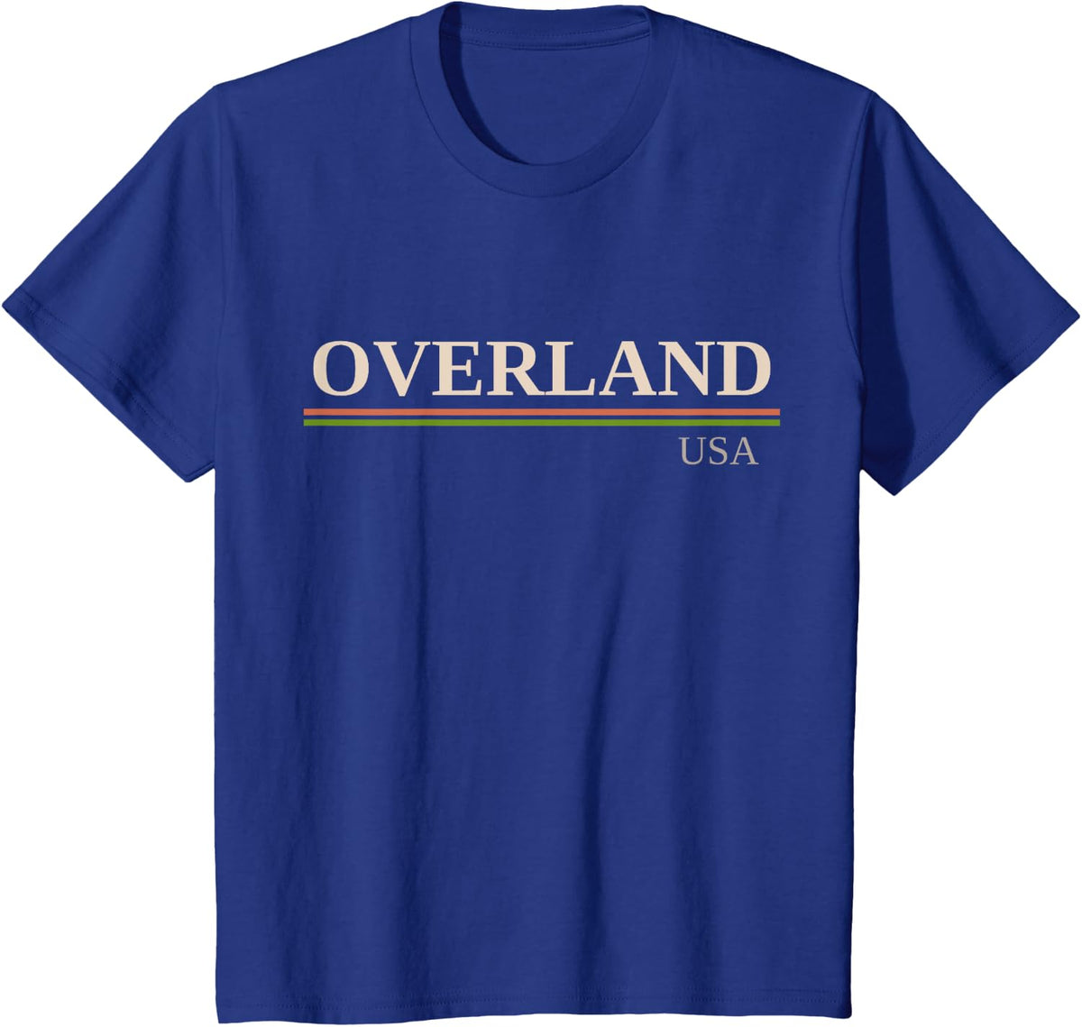 Overland USA T-Shirt - Royal Blue