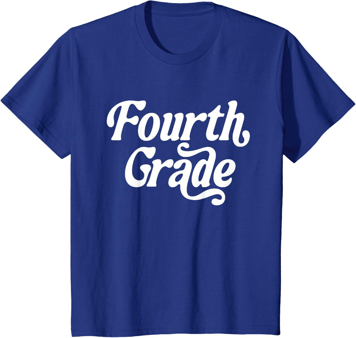 Fourth Grade Teacher Student Retro Back to School 4th Grade T-Shirt - Royal Blue
