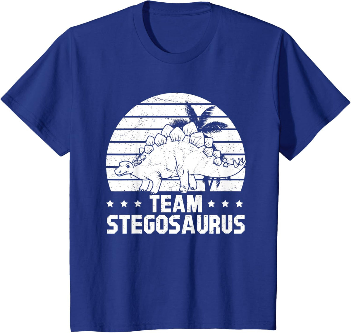 Team Stegosaurus - Dinosaur Funny Dino T-Shirt - Royal Blue