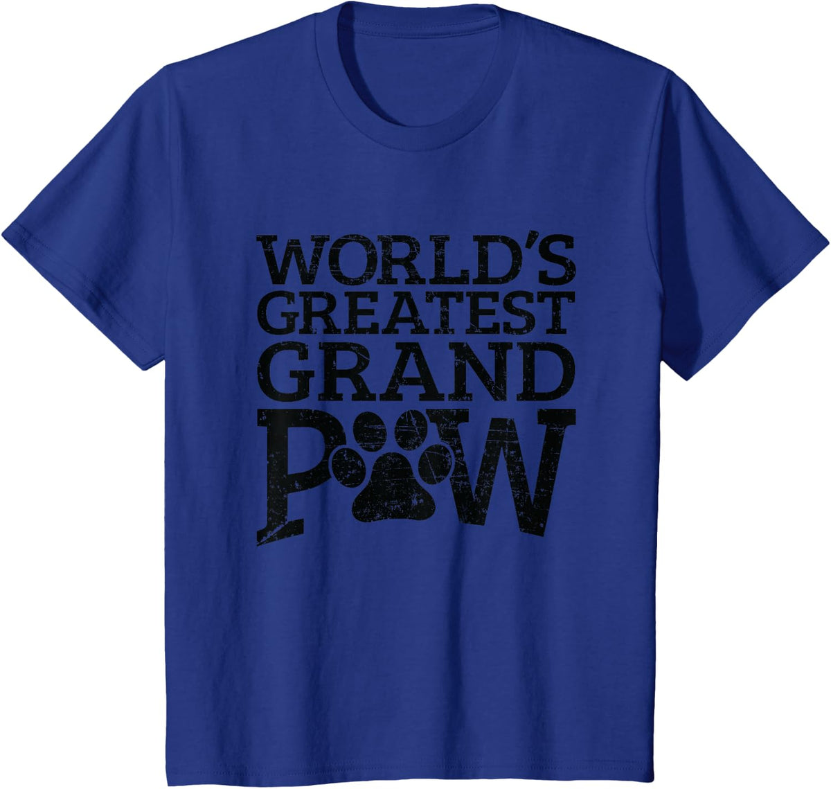 Worlds Greatest Grand Paw Dog Grandpa Shirts Grandpaw Gifts T-Shirt - Royal Blue