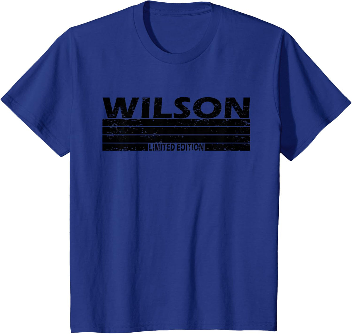 Wilson Surname Sunset Retro Vintage Limited Edition T-Shirt - Royal Blue