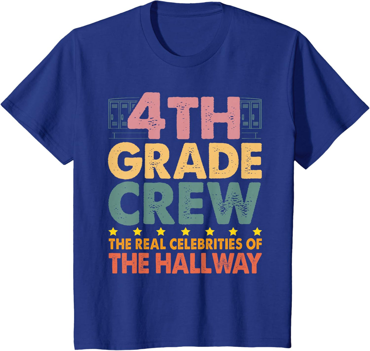 Funny Classroom Back to School First Day 4th Grade Boys T-Shirt - Royal Blue