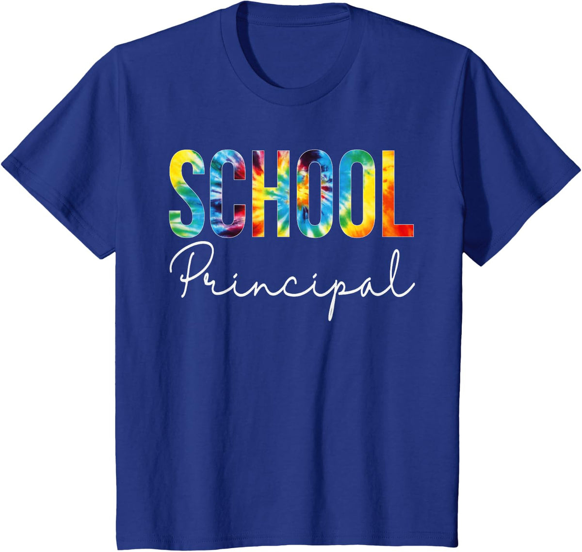 Schulleiter, Retro-Design, Regenbogenfarben, für Schulanfang T-Shirt - Royal Blue