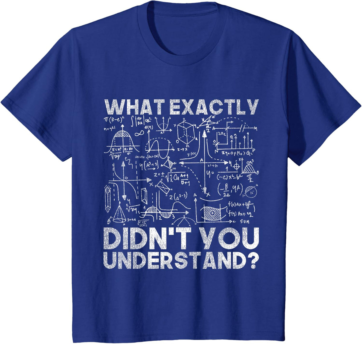 Physics Gift Science Quotes Black Unisex Adult Classic Fit Crew Neck Short Sleeve T-Shirt - Royal Blue