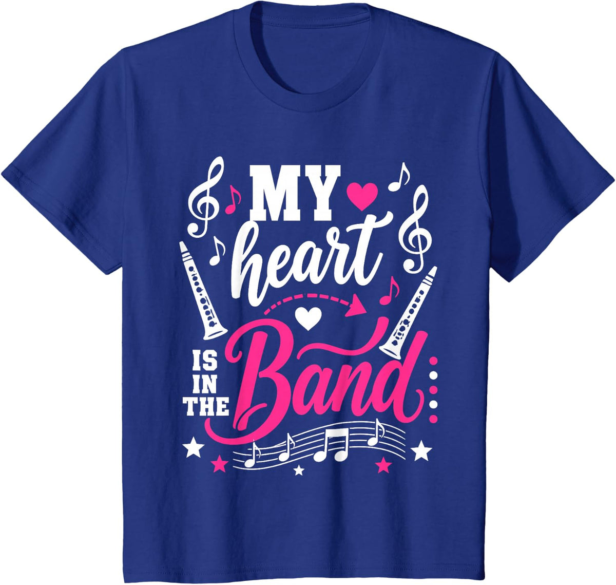 Clarinet Mom Art for Mom Mother Marching Band Clarinetist T-Shirt - Royal Blue