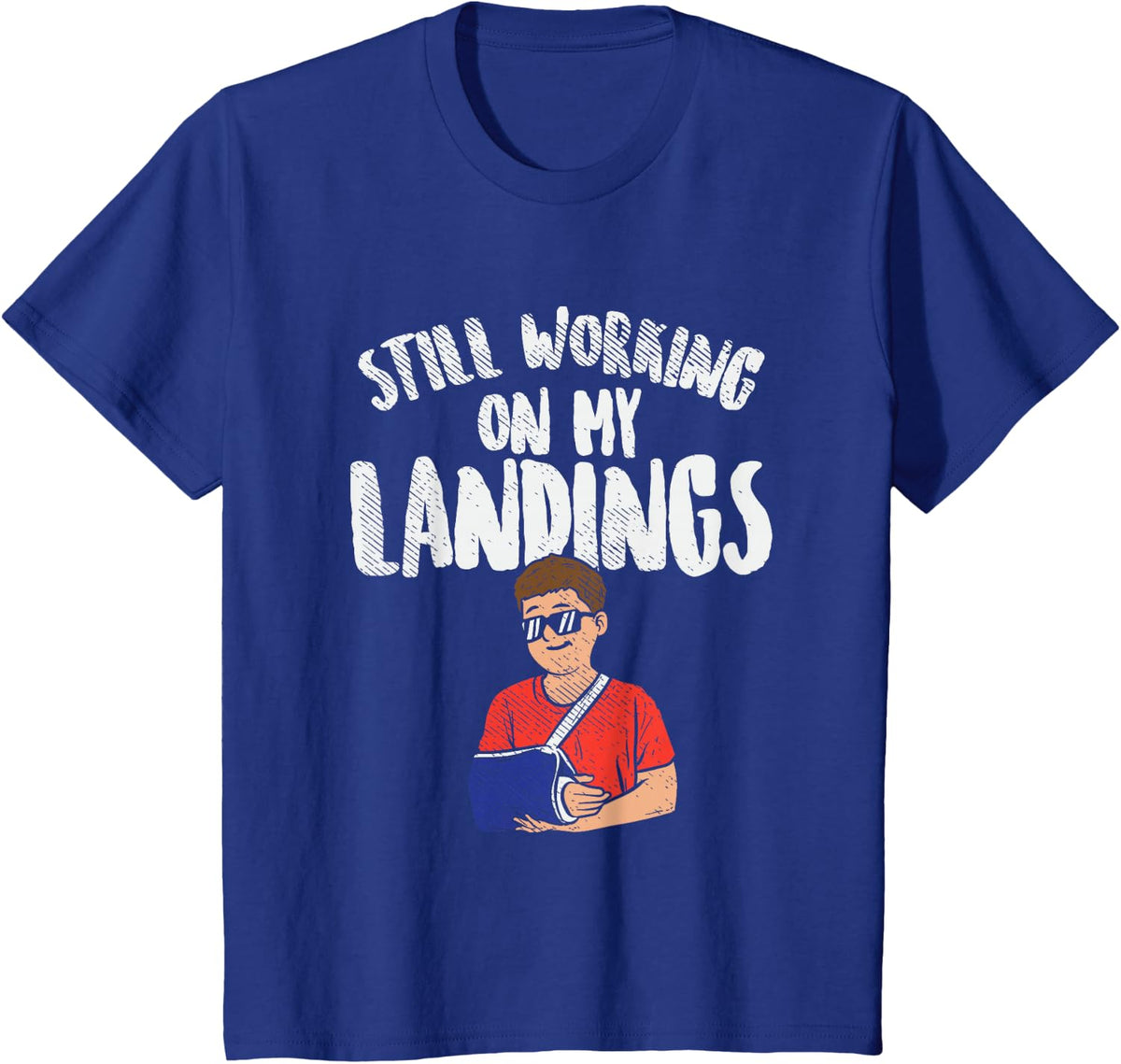 Accident Gift, Get Well Soon, Broken Arm T-Shirt - Royal Blue