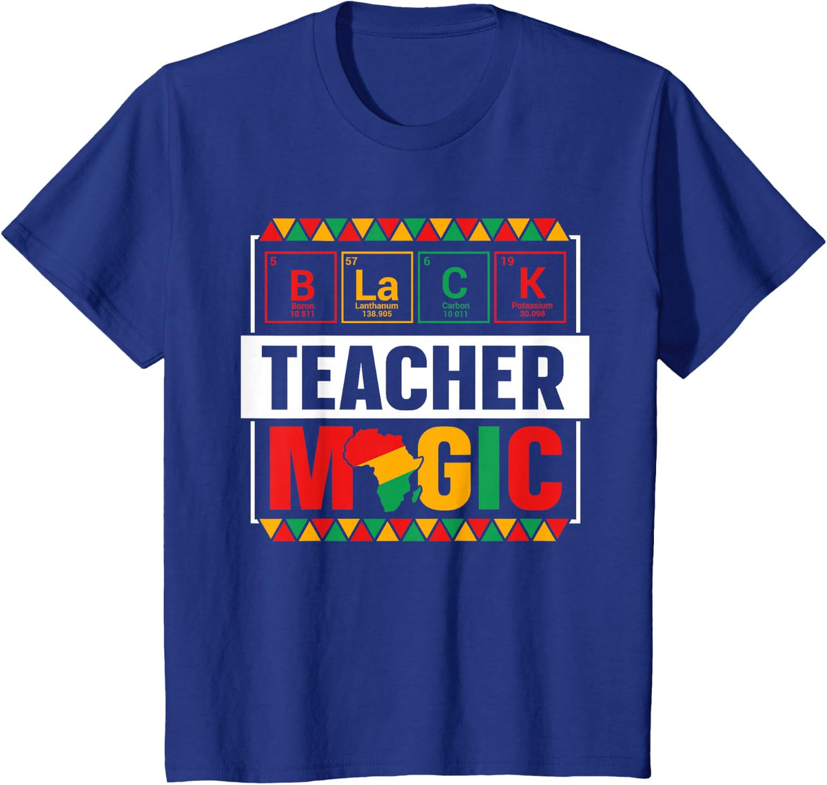 Black Teacher Magic Black History Month T-Shirt Tee for Men Women Teachers Shirts - Royal Blue