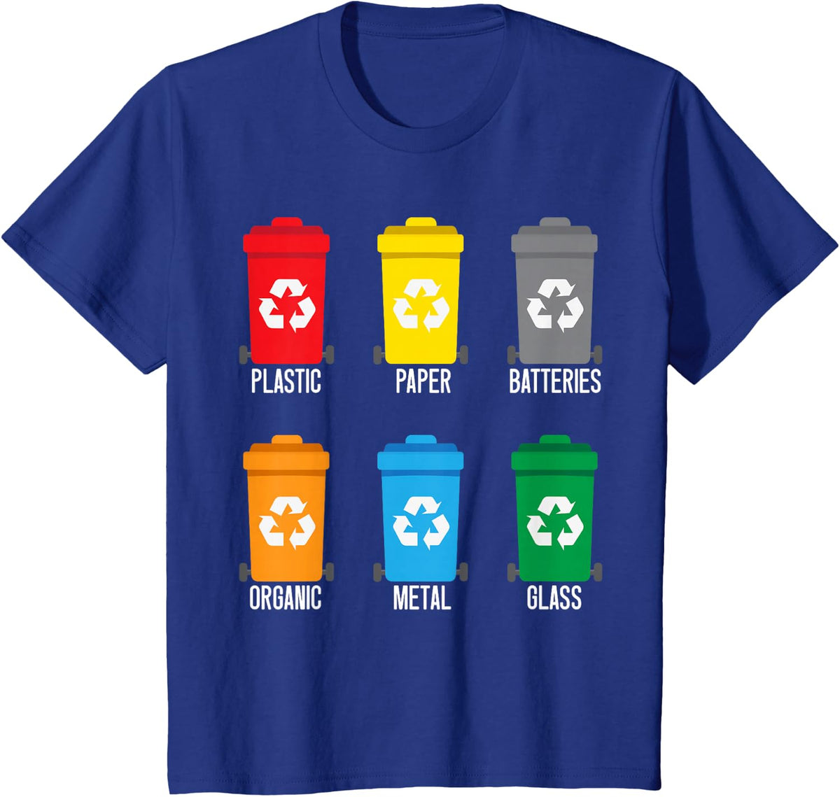 Proper Recycling Waste Management Garbage Collector T-Shirt - Royal Blue
