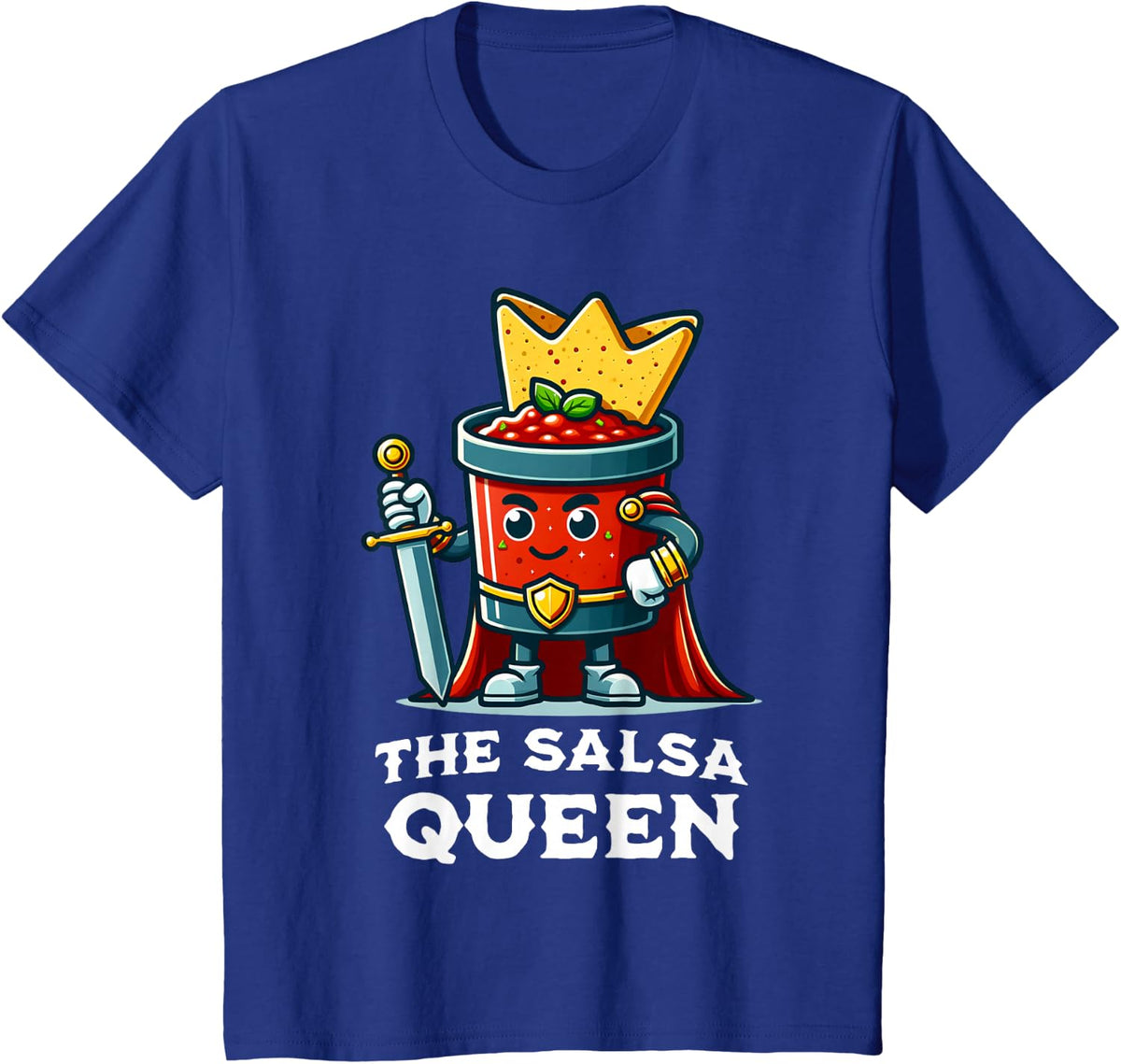 Salsa Queen Funny Mexican Food Cinco de Mayo T-Shirt - Royal Blue