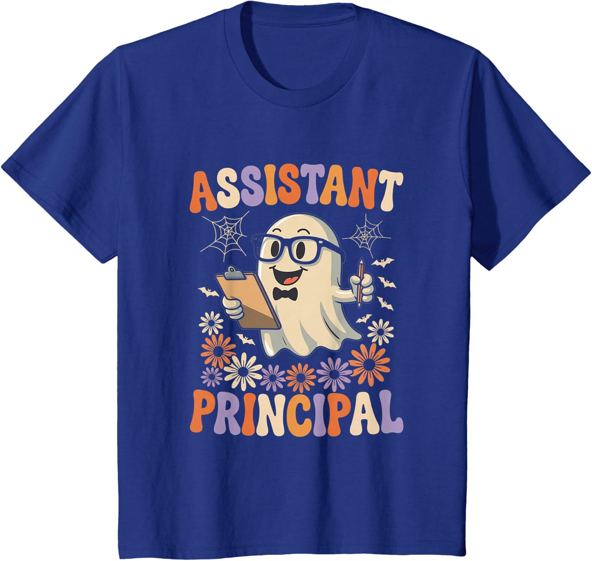 Funny Assistant Principal Halloween School Worker Assistant T-Shirt - Royal Blue