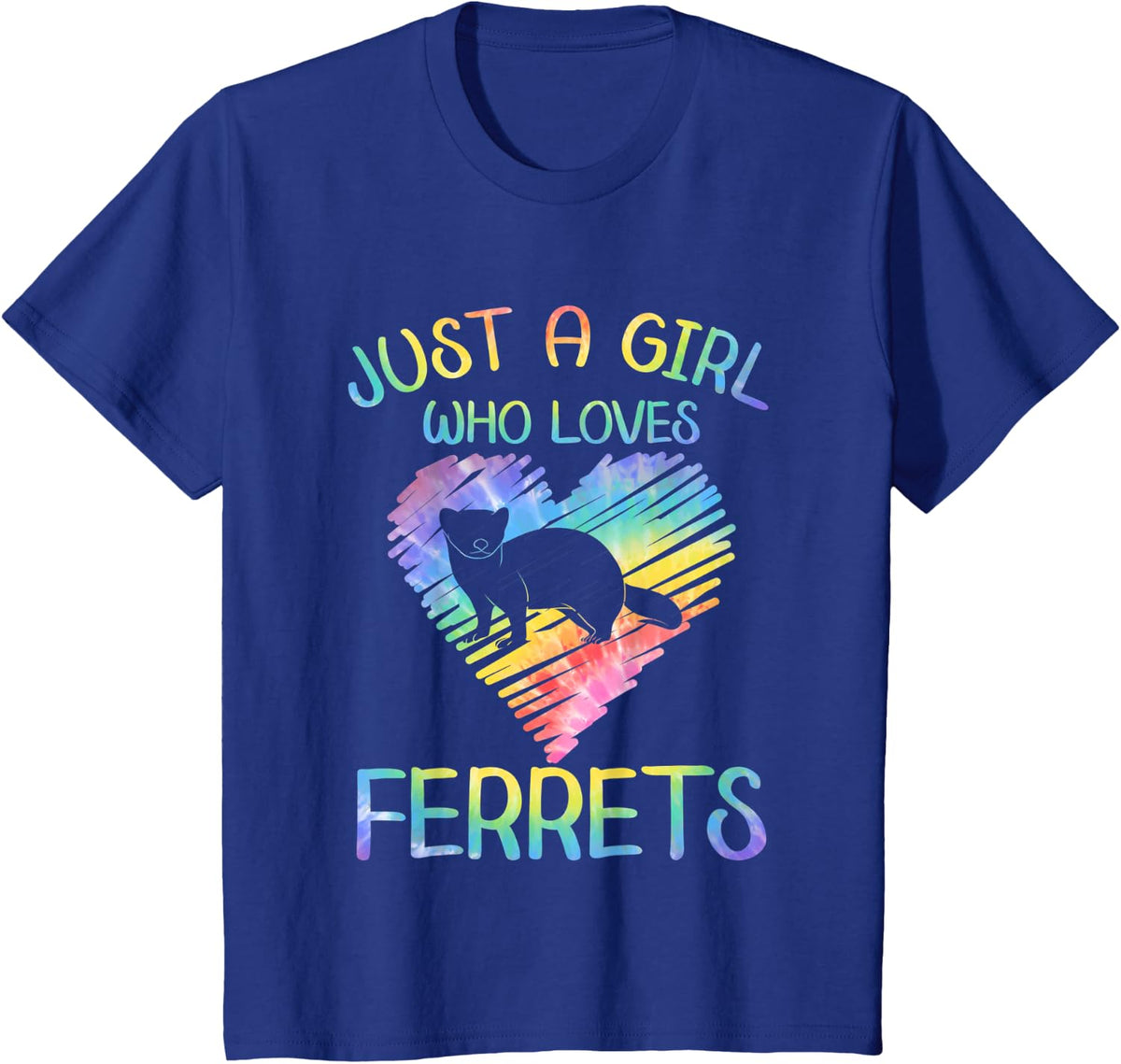 Ferret Outfit for Ferret Lover Apparel for Women Girls T-Shirt - Royal Blue