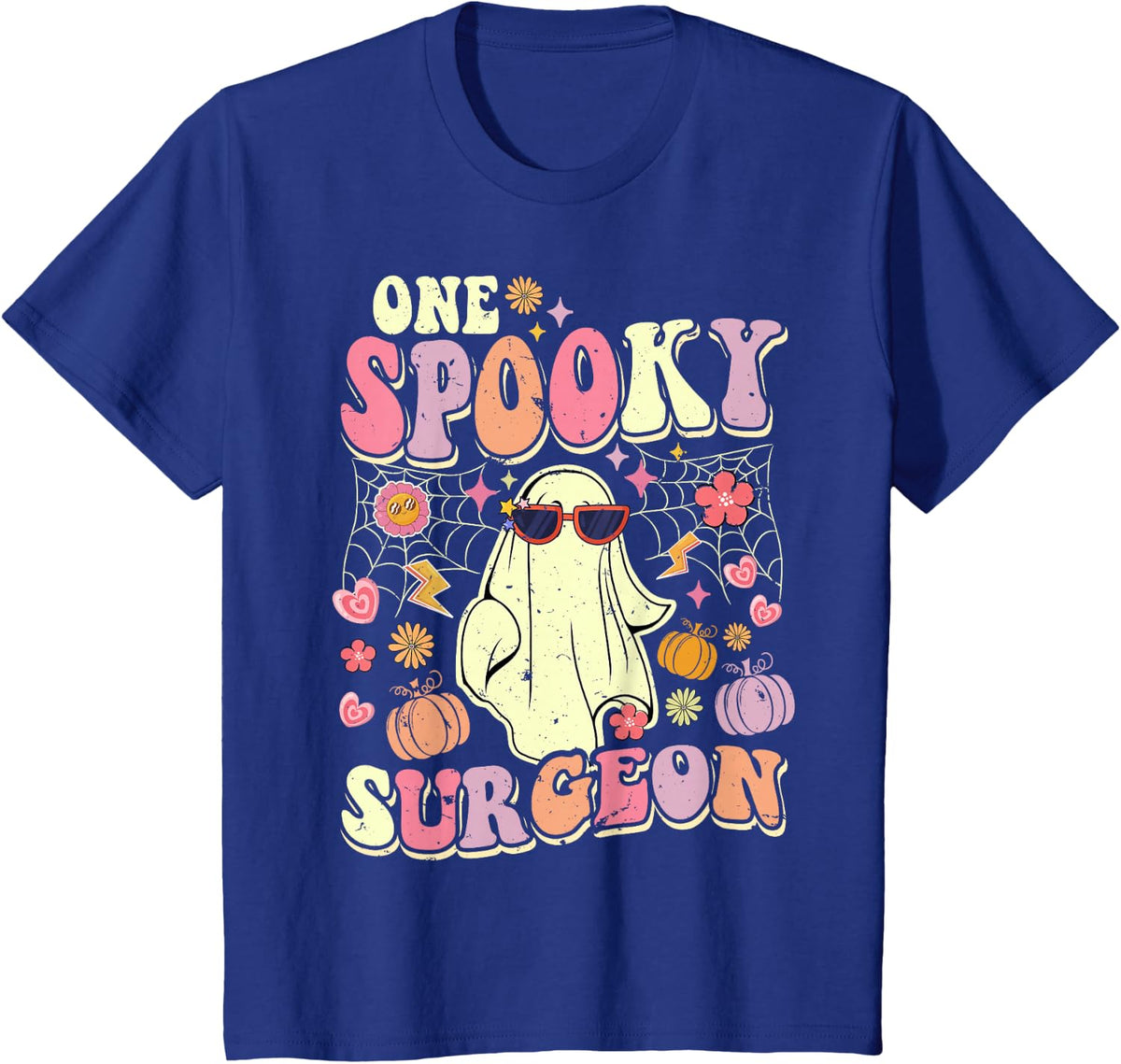 One Spooky Surgeon Halloween Ghost Physician T-Shirt - Royal Blue