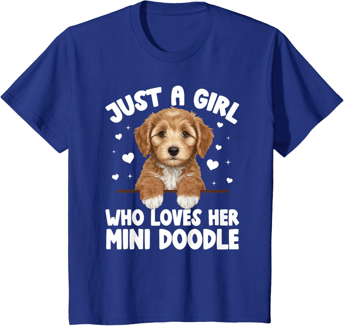 Mini Doodle Girl Miniature Doodle Owner Mini Doodle Mom T-Shirt - Royal Blue