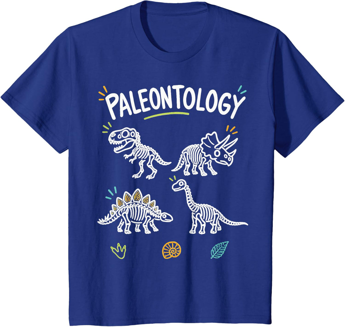 Cute Paleontology Dinosaur Paleontologist T-Shirt - Royal Blue