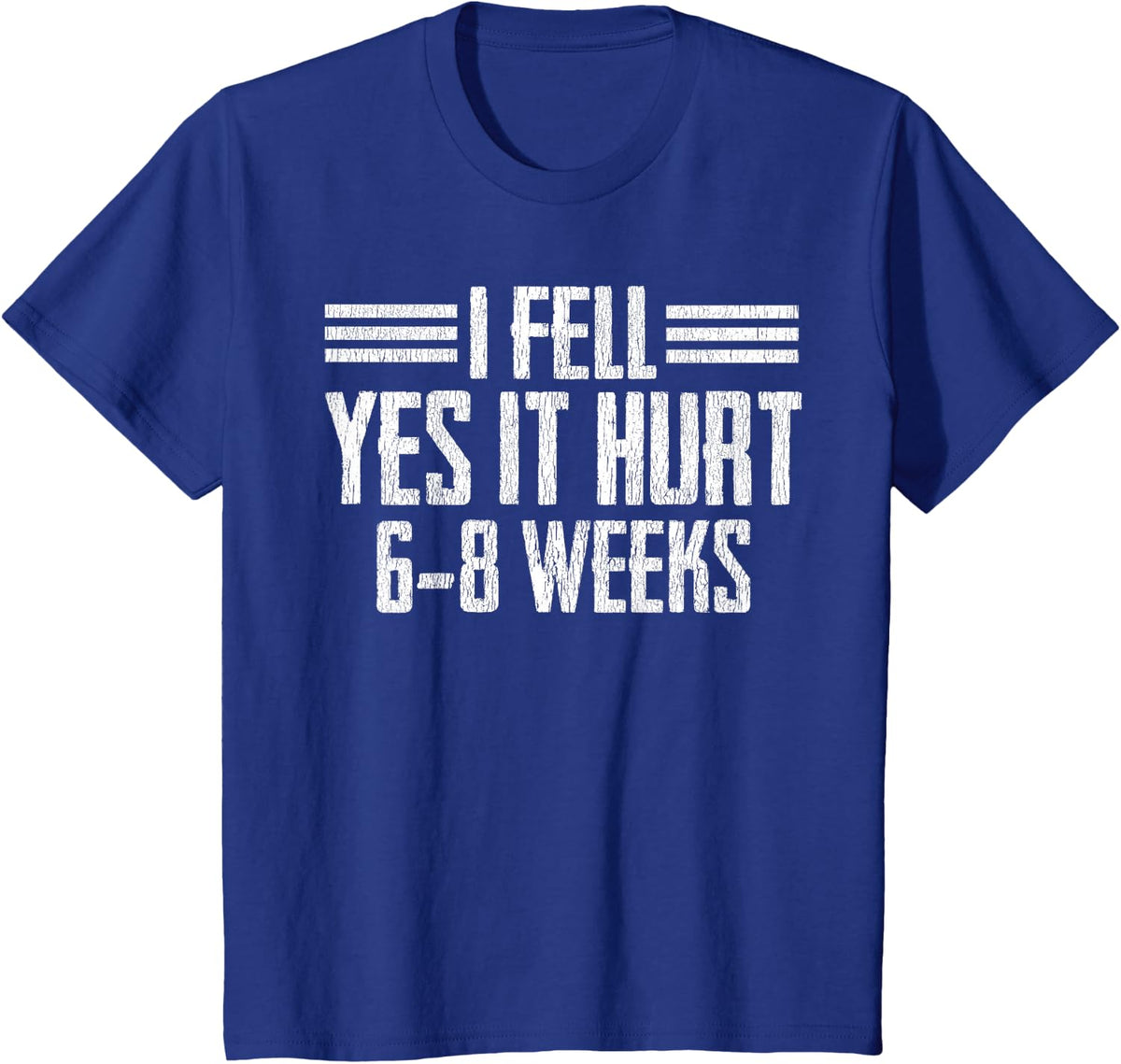 Cool Broken Bone Gift Funny Broke Arm Leg Wrist Recovery T-Shirt - Royal Blue