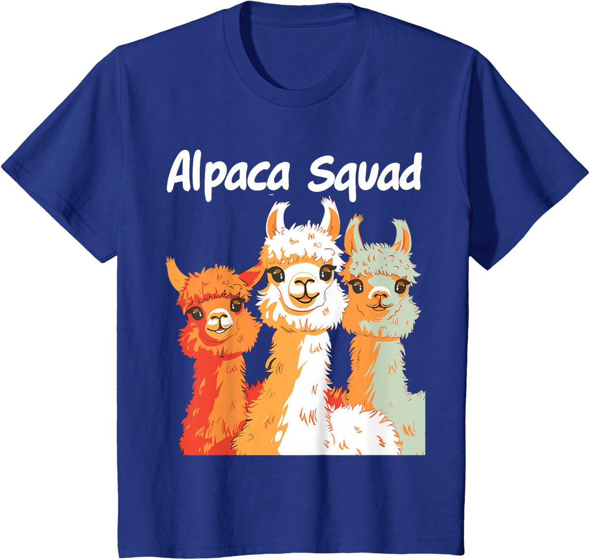 Alpaca Squad Design for Alpaca Lover Stuff | Cool Alpaca T-Shirt - Royal Blue