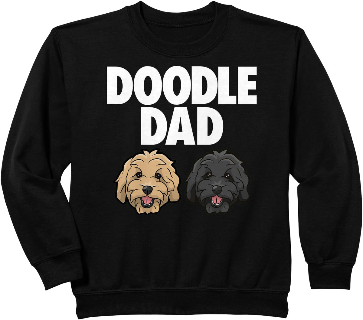 Goldendoodle Dad Doodle Dad Dog Sweatshirt - Black