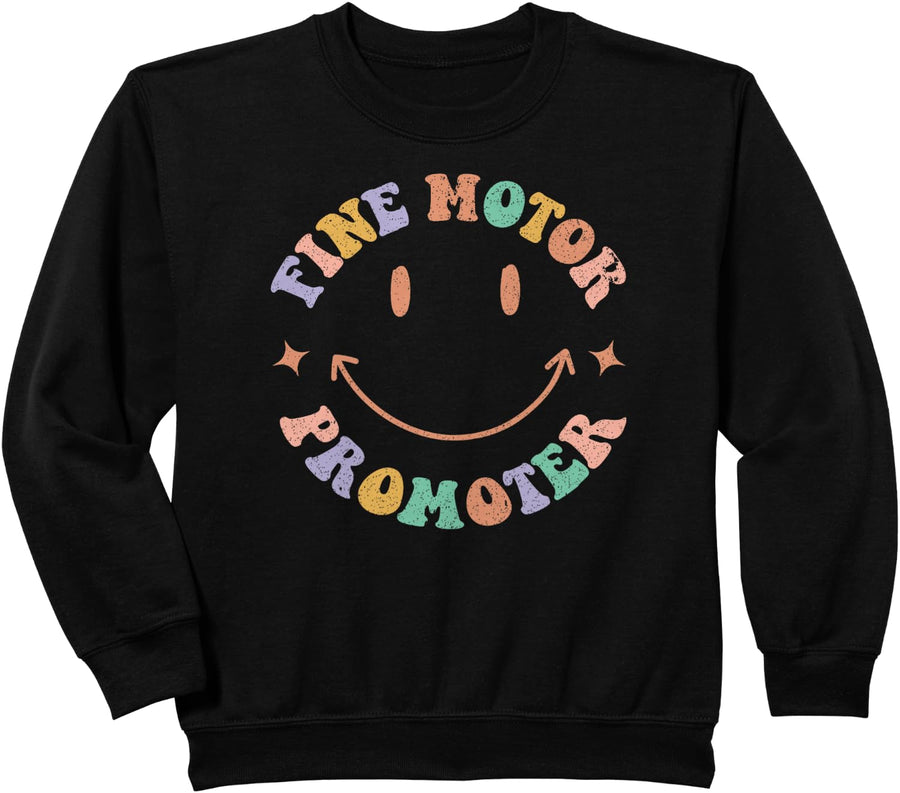 Fine Motor Promoter OT Occupational Therapy Therapist Month Sweatshirt - Black