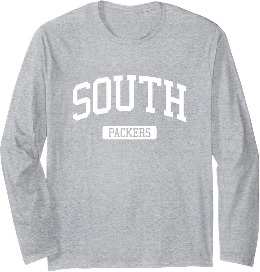 South High School HS Omaha NE Varsity Sports Long Sleeve T-Shirt - Adult Unisex Heather Grey