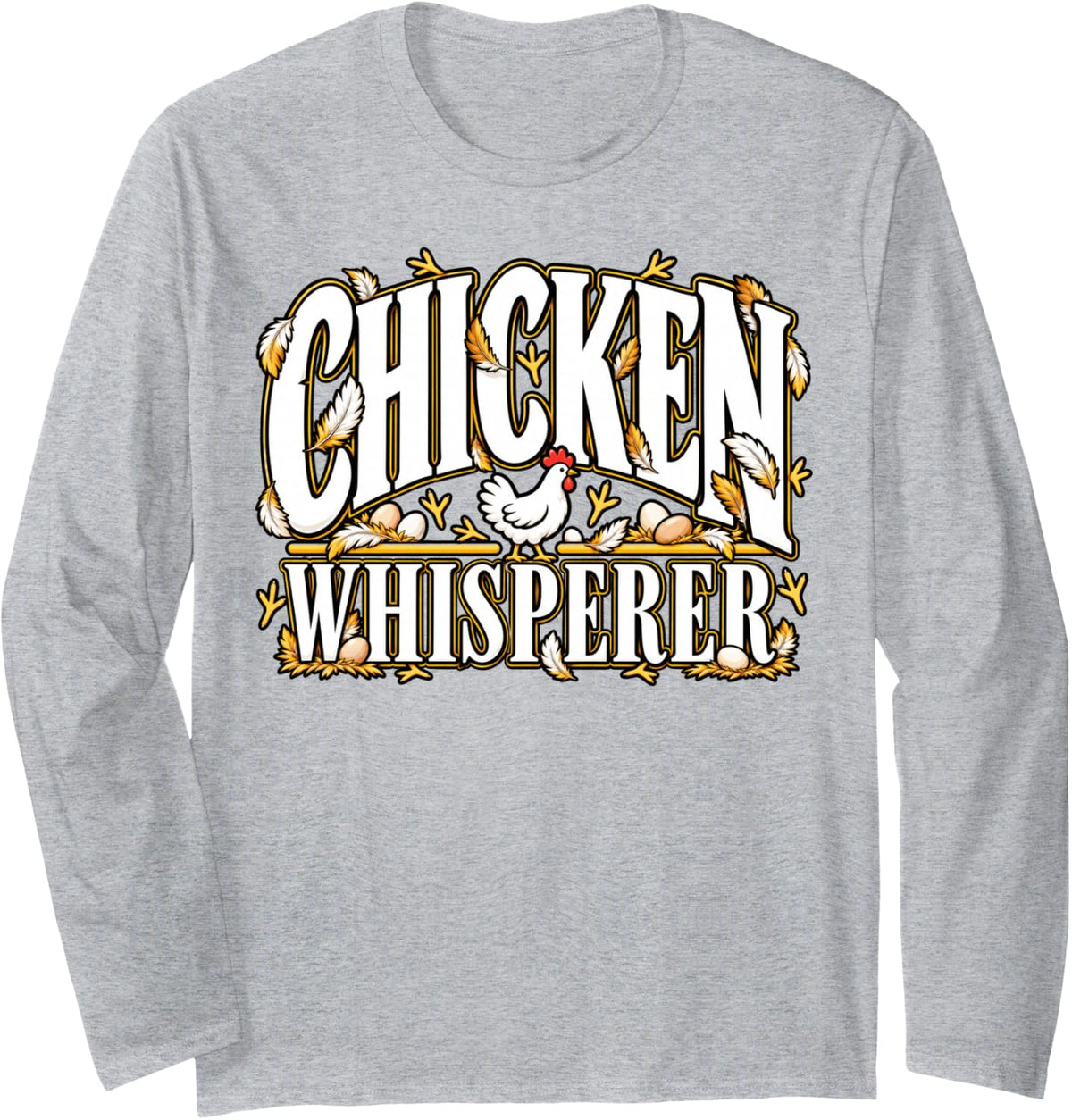 Farming Long Sleeve T-Shirt - Adult Unisex Heather Grey