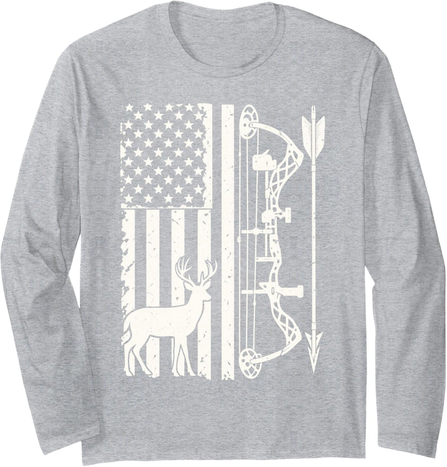 Hunting Season Long Sleeve T-Shirt - Adult Unisex Heather Grey