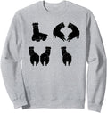 Alpaca LOVE Alpaca Lover Sweatshirt - Adult Unisex Heather Grey