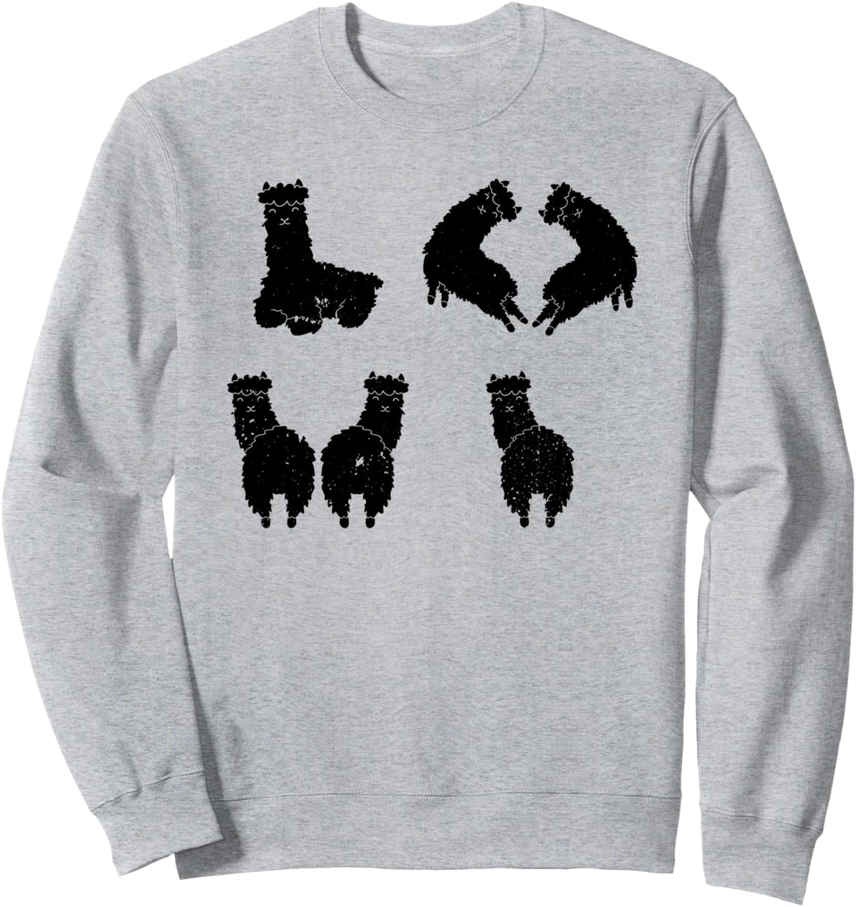 Alpaca LOVE Alpaca Lover Sweatshirt - Adult Unisex Heather Grey