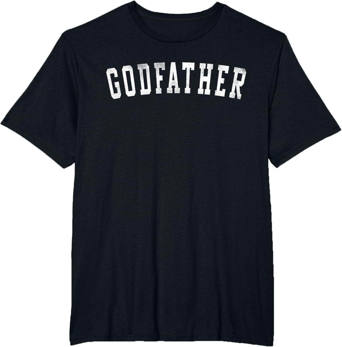Godfather T-Shirt Classic Bold Font Tees Gifts For Men Dad Father's Day Shirts - Black