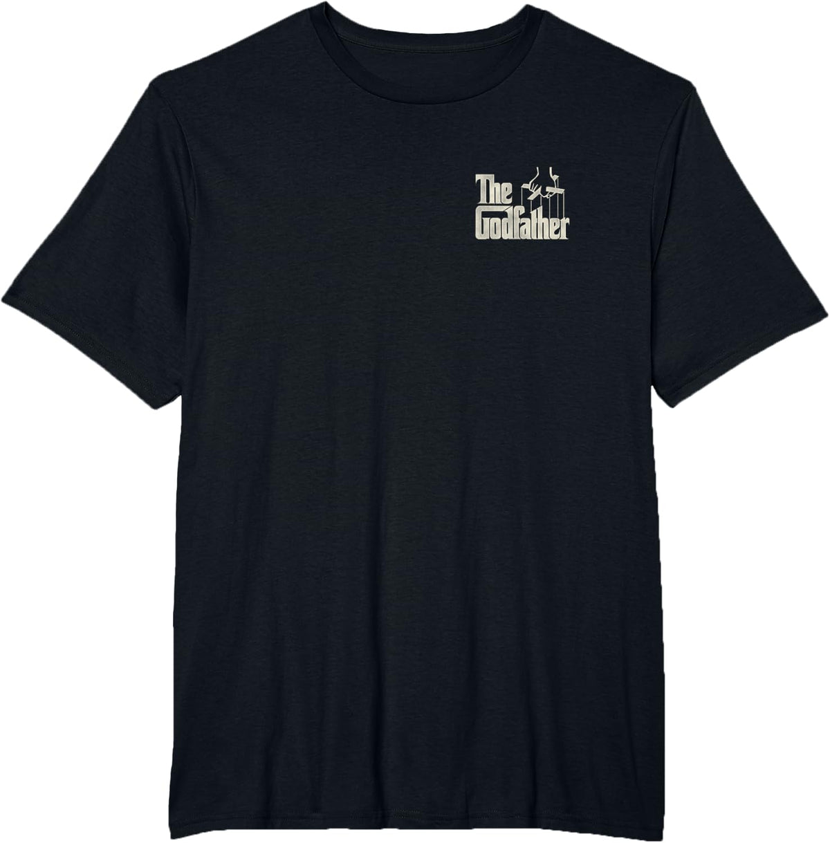 The Godfather Don King Playing Cards Front and Back Movie T-Shirt - Black