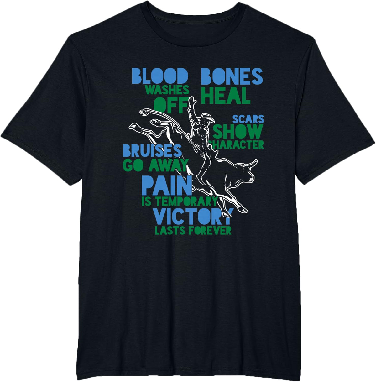 Bull Riding Rodeo Cowboy Country Ranch Bull Rider Gift T-Shirt - Black