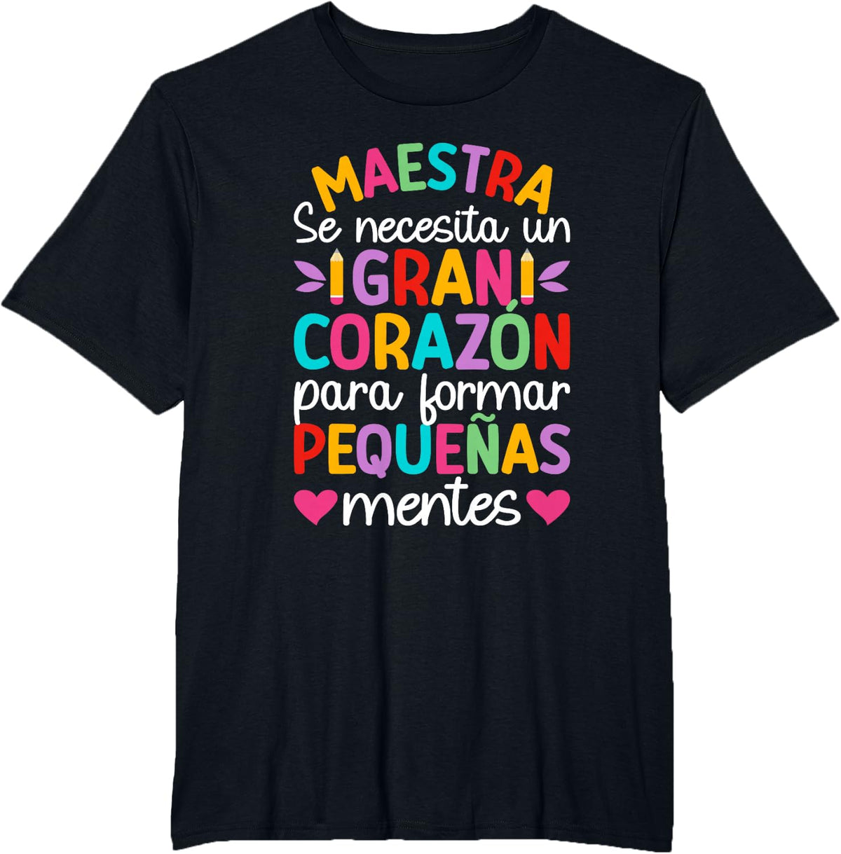 Maestra De Español Spanish Teacher Maestra Bilingue T-Shirt - Black