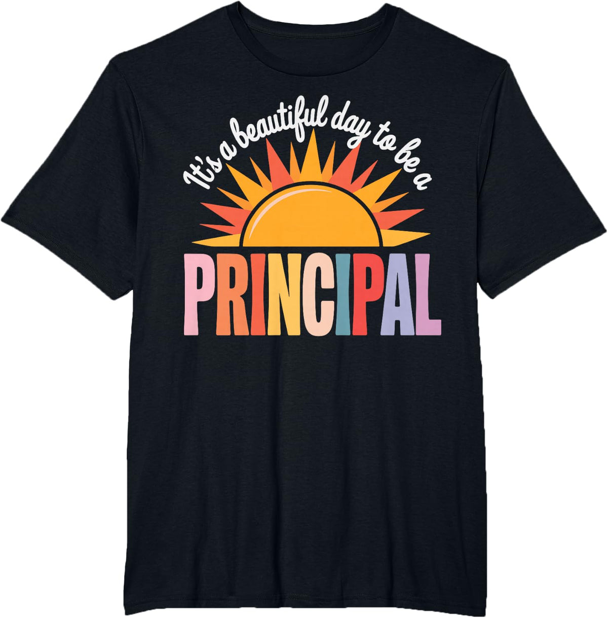 Its A Beautiful Day to Be A Principal T-Shirt - Black