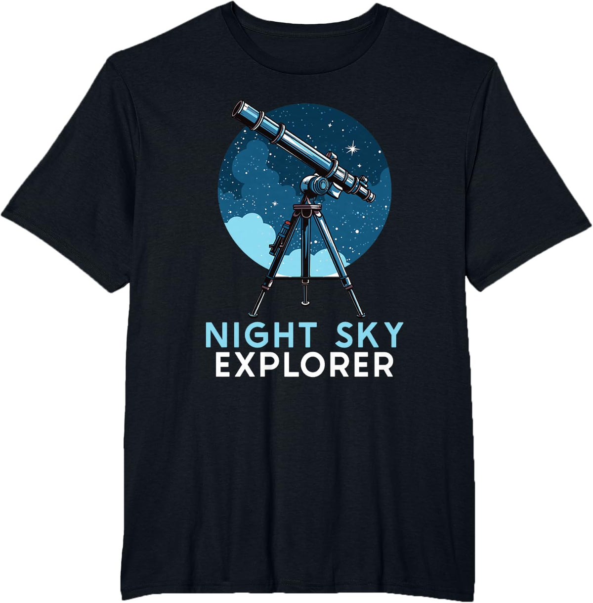 Astrophotography Astronomy Space Camera Star Watching T-Shirt - Black