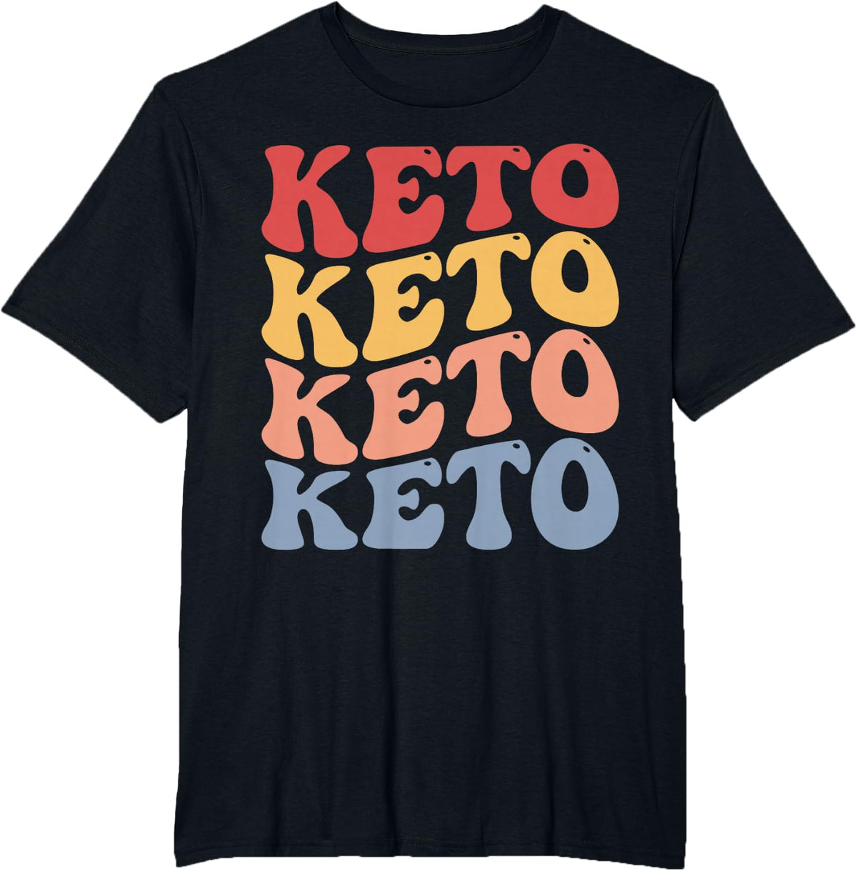 Keto Diet Ketogenic Diet Keto Groovy T-Shirt - Black