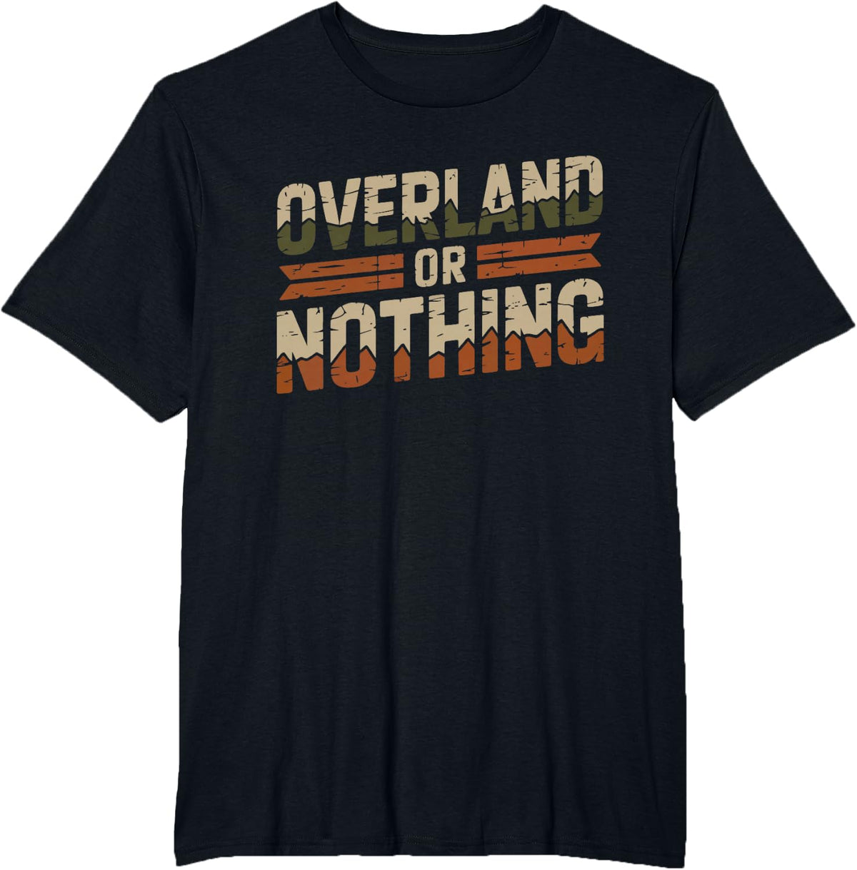 Overlanding Passion Nothing Else Lifestyle Identity Overland T-Shirt - Black