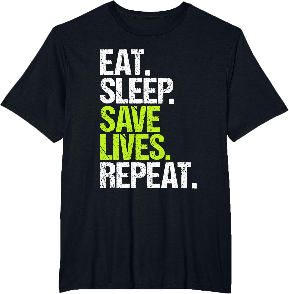 Trauma Surgeon Eat Sleep Routine T-Shirt - Black