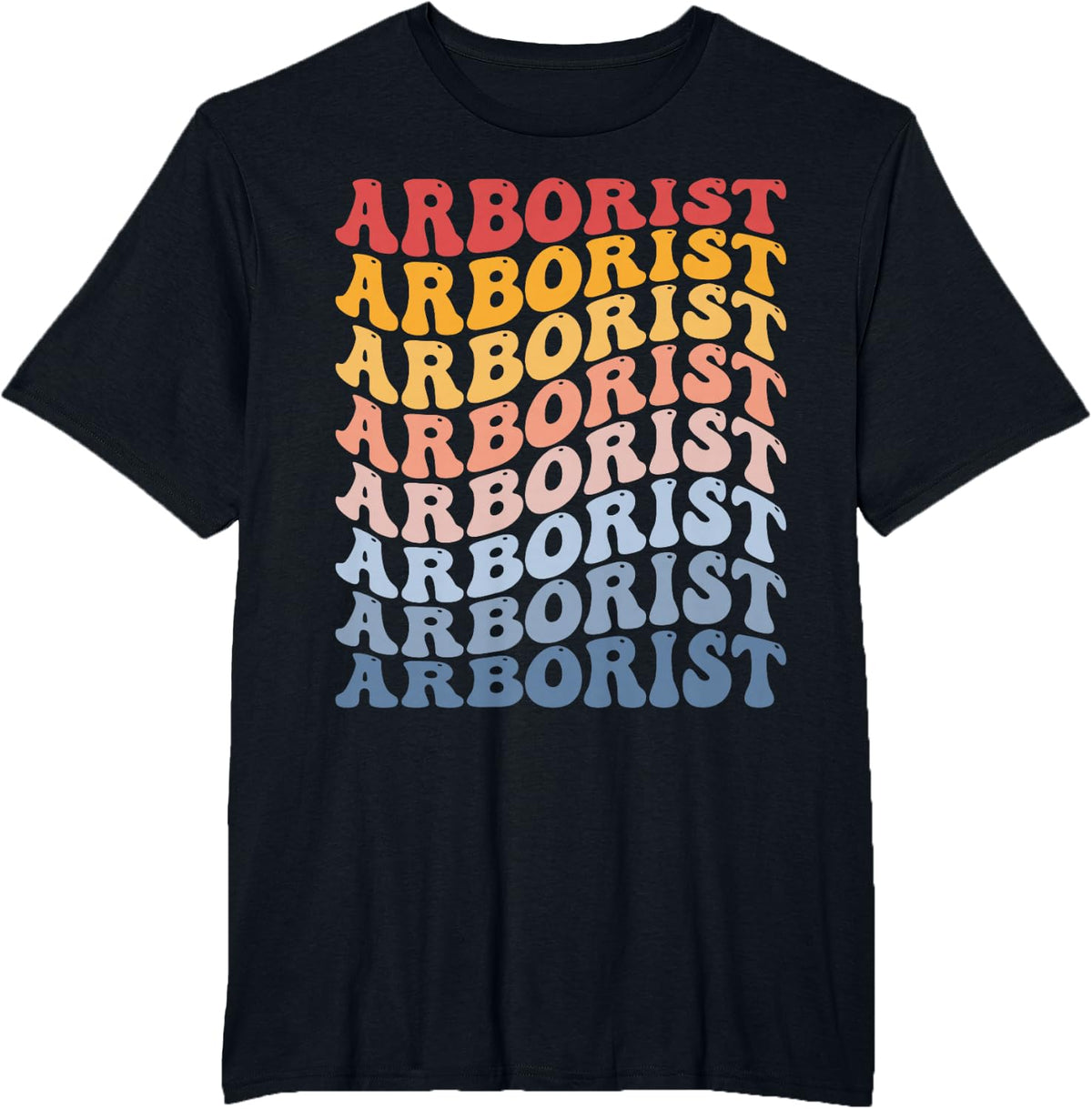 Arborist Tree Surgeon Groovy T-Shirt - Black