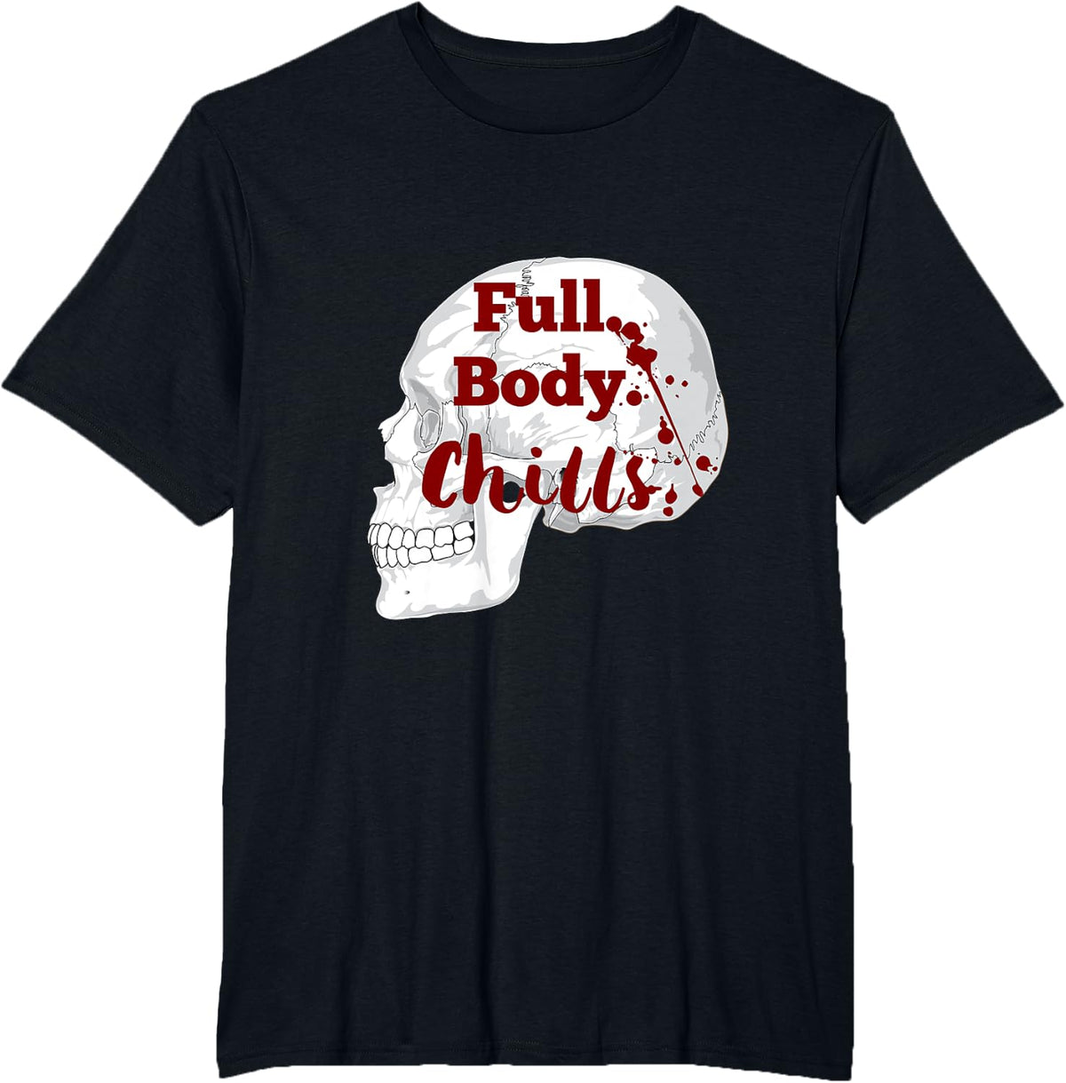 Full Body Chills skull crime T-Shirt - Black