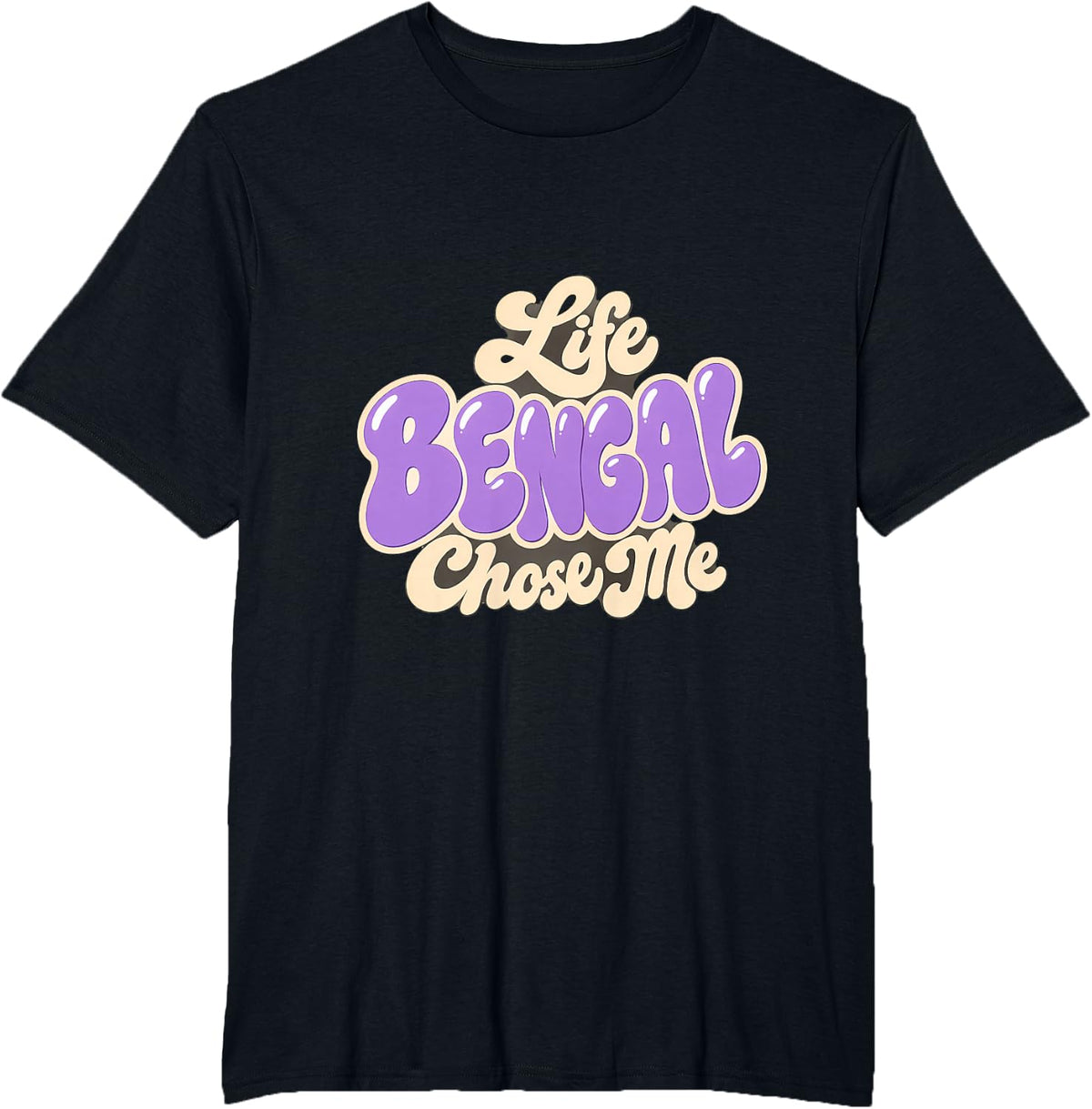 Bengal Life Chose Me T-Shirt - Black