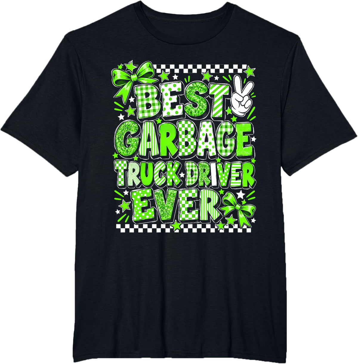 Best Garbage Truck Driver Ever T-Shirt - Black