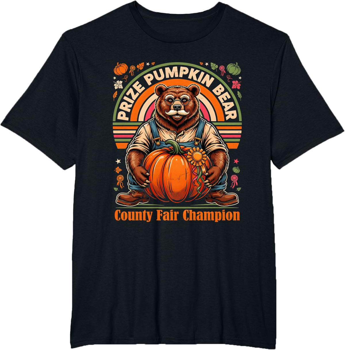 The Pumpkin Bear County Fair Champion T-Shirt - Black
