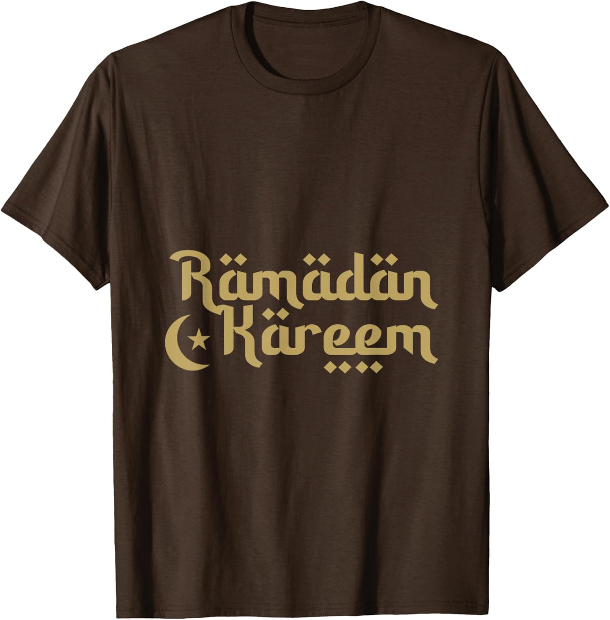 Ramadan Kareem Cool Islamic Fasting Outfit for Men & Women T-Shirt - Brown