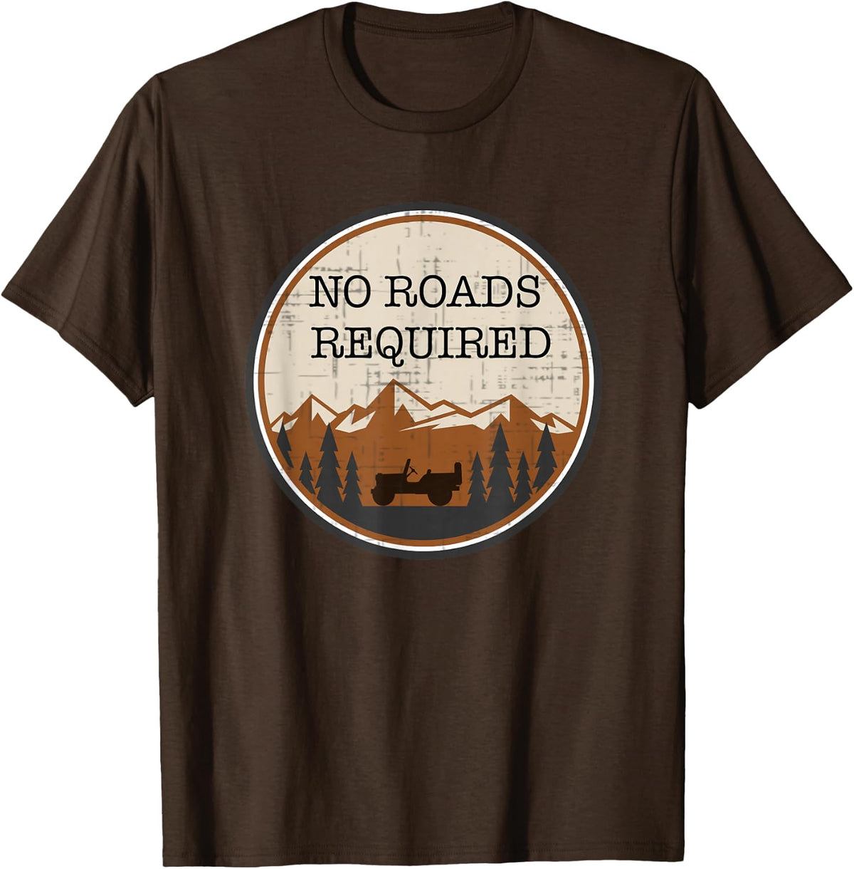 Overland 4x4 off road Overlanding camp explorer T-Shirt - Brown