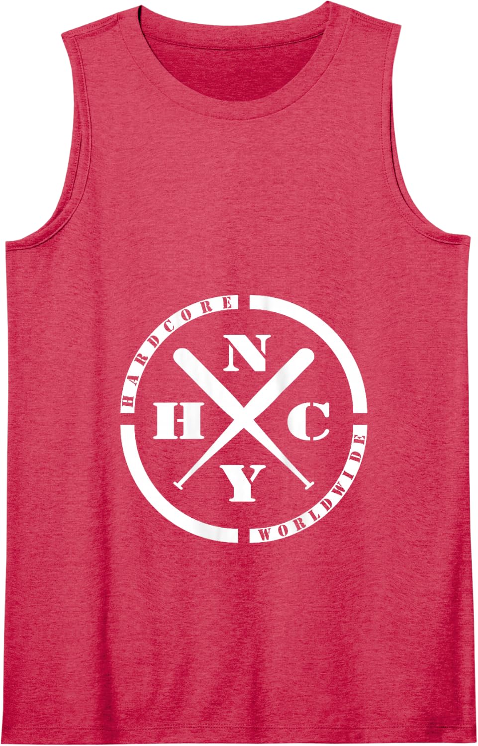 NEW YORK Hardcore is Worldwide NYHC Punks Not Dead Tank Top - Red