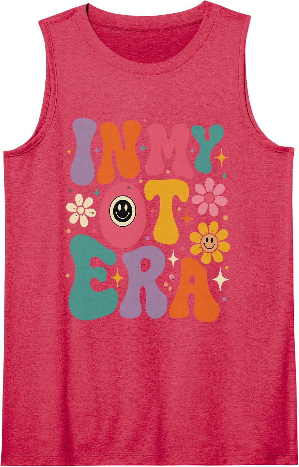in My OT Era Occupational Therapy OT Student Therapist Sleeveless Tank Top - Red