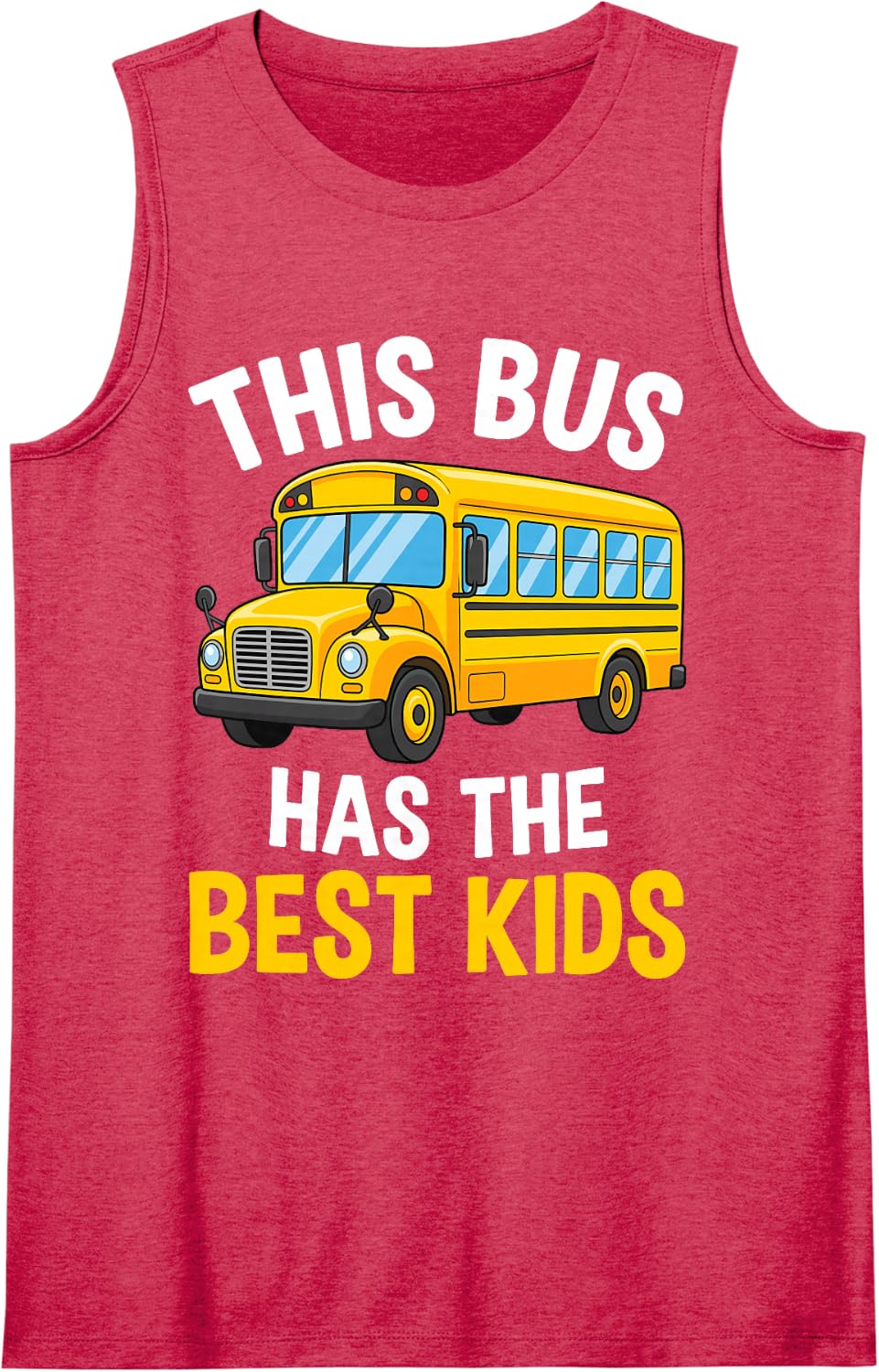 This Bus Has The Best Kids Tank Top - Red