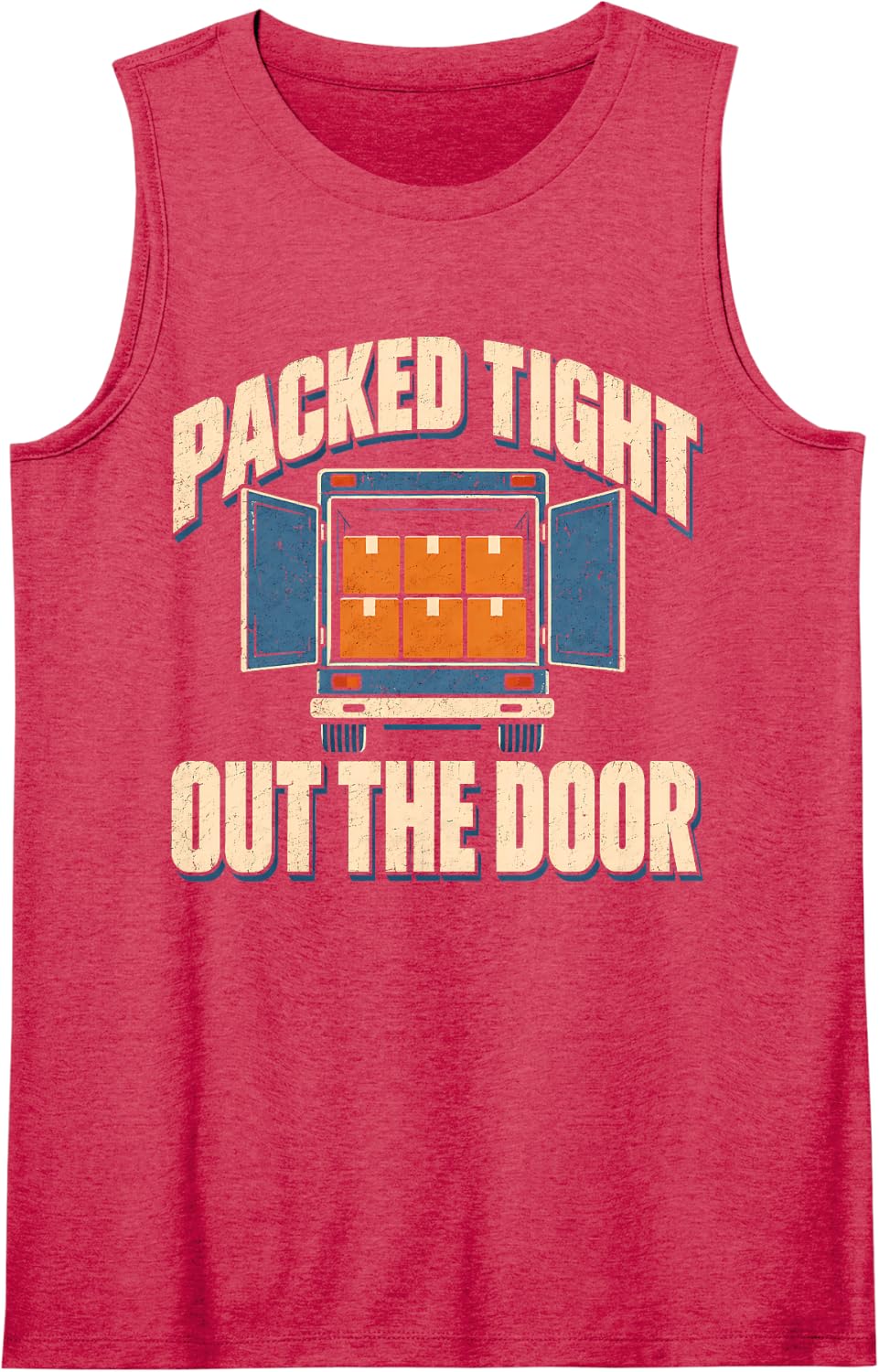 Moving Company Mover Moving Crew Relocation Gift Sleeveless Tank Top - Red