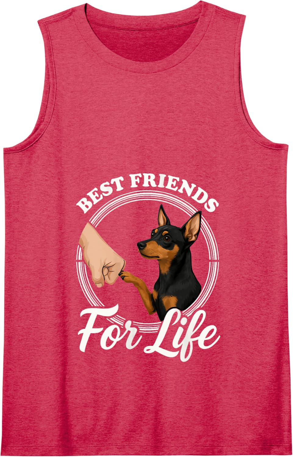 Miniature Pinscher Dog Lover Design Miniature Pinscher Tank Top - Red