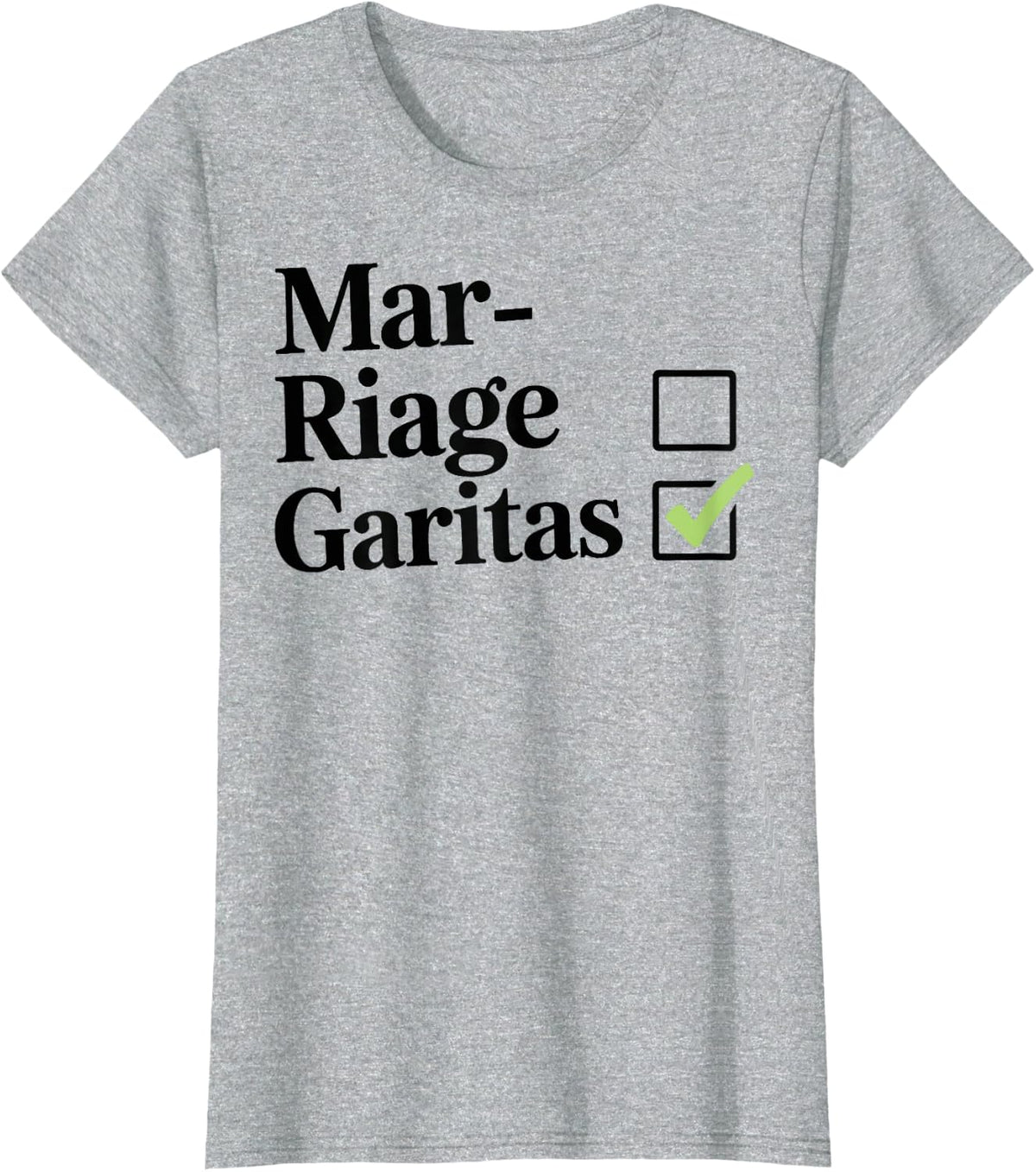 Funny Margaritas Over Marriage Cocktail Tequila Lover T-Shirt - Heather Grey