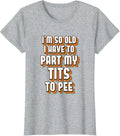 Vintage Grandmother Gag Gifts Women Offensive Tee Shirts T-Shirt - Heather Grey
